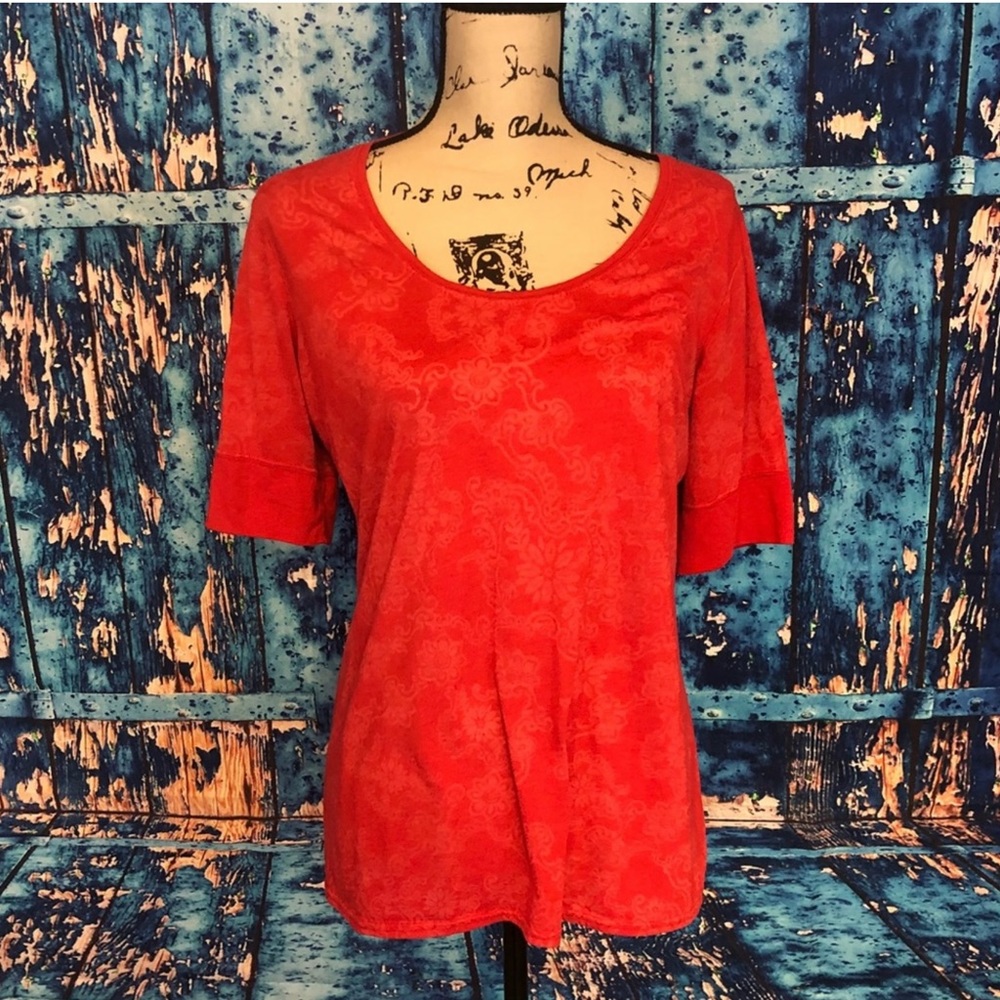 Eddie Bauer Red Paisley Top